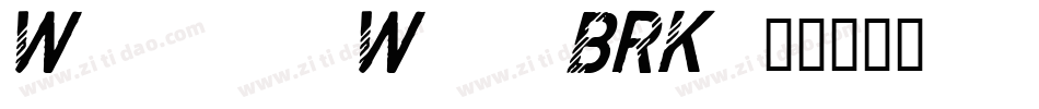 Wager Won BRK字体转换